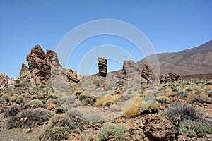 Roque Cinchado rocks in Teide National Park