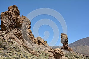 Roque Cinchado rocks in Teide National Park