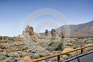 Roque Cinchado rocks in Teide National Park