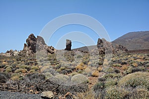Roque Cinchado rocks in Teide National Park