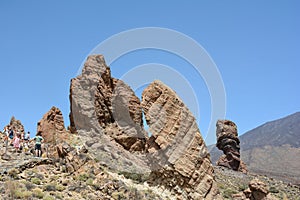 Roque Cinchado rocks in Teide National Park photo