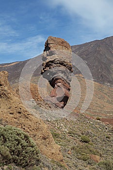 Roque Cinchado in Teide National Park, Tenerife, Canary Islands, Spain