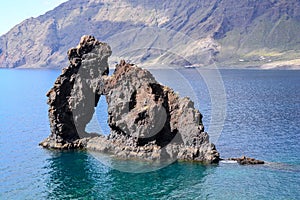 Roque de Bonanza beach in El Hierro