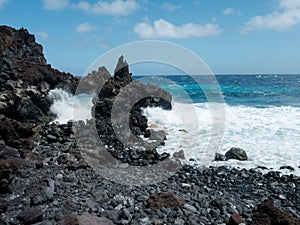 Roque de Bonanza beach in El Hierro