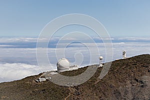 Roque de los Muchachos Observatory ORM on La Palma, Canary Islands