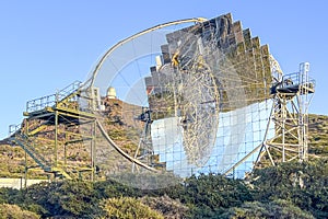 Astronomical observatory in Roque de los Muchachos. La Palma. Canary Islands. Spain photo