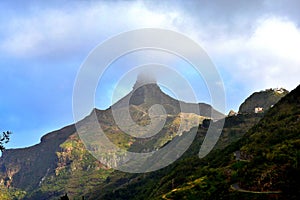 Roque de Taborno in the Anaga mountain range photo