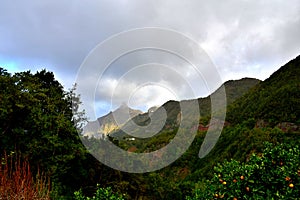 Roque de Taborno in the Anaga mountain range photo