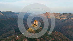 roque nublo. volcanic landscape of Gran Canaria, Canary Islands Spain