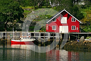 Rorbu and Boat at the Lofoten