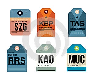 Roros kuusamo munich kiyv tashkent salzburg baggage tag