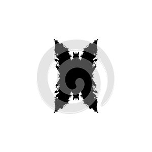 Rorschach test icon. Simple style Rorschach test background symbol. brand logo design element. Rorschach test t-shirt printing.