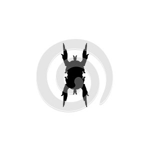 Rorschach test icon. Simple style Rorschach test background symbol. brand logo design element. Rorschach test t-shirt printing.