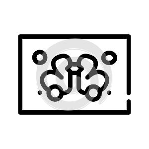 Rorschach test line icon vector illustration flat