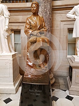 Rosa Parks Statue in the US Capital Rotunda