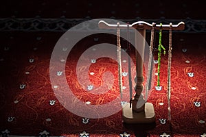 Rosaries in a mosque