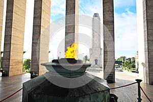 Rosario, Argentina : The Flame of National Flag Memorial (Monumento Nacional a la Bandera) - Rosario, Santa Fe,