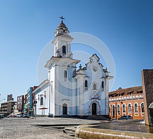 Rosario Church at Curitiba Historical Center - Curitiba, Parana, Brazil