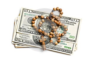 Rosary with american dollars