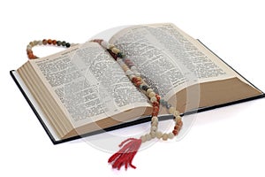 Rosary and bible