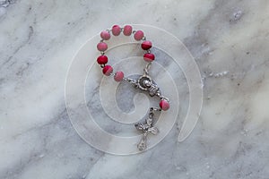 Rosary crown to put on your finger for prayers photo