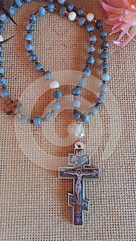 Rosary and crucifix