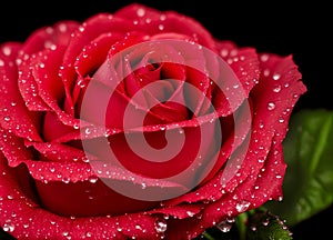 Rosas with water drops, macro