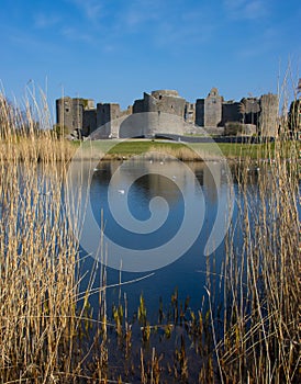 Roscommon castle and lake