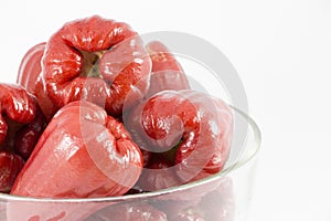 Rose apple isolated on the white