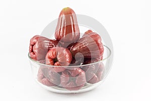Rose apple isolated on the white