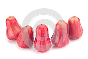 Rose apple isolated on the white background