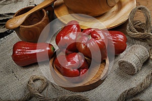 Red Rose-apple fruit