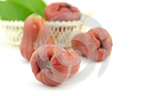 Rose apple isolated on white background