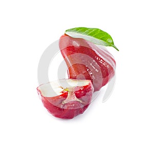 Rose apples or chomphu isolated on white background