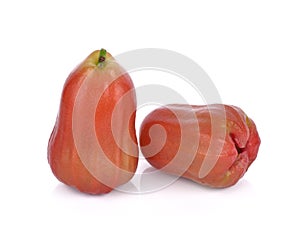 Rose apples or chomphu isolated on white background.