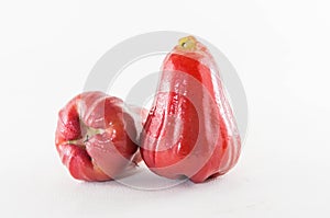 Rose apples or chomphu isolated on white with clipping path