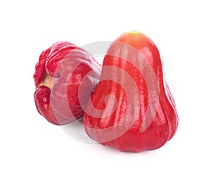 Rose apples isolated on white background