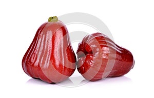 Rose apples isolated on white background