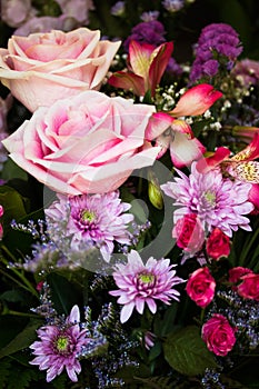 Rose Bouquet Antiqued photo