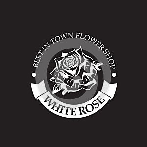 Rose bud emblem