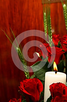 Rose Candle