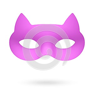 Rose cat masquerade eye mask