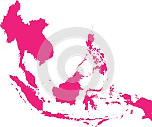 ROSE CMYK color map of SOUTHEAST ASIA