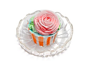 Rose cup cake