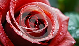 Rose with dew drops