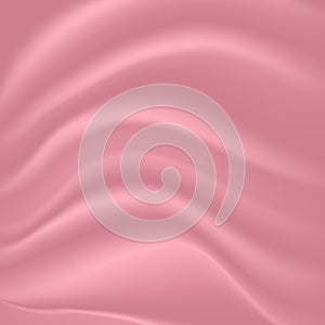 Rose draped satin fabric texture. vector illustration