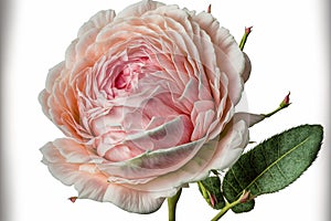 Rose flower arrangement with clipping path, isolated on a white background photo