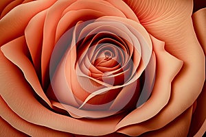 Rose flower background. Beautiful pink Rose close up. Generative AI