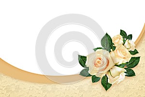 Rose flowers composition