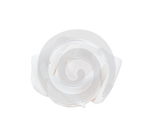 Rose flowers fresh white petal patterns blooming isolated on white background with clipping path